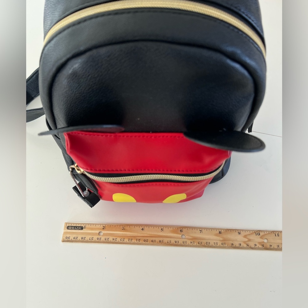 Disney Dani By Danielle Nicole Black Mickey Mouse Mini‎ Backpack With Mouse Ears - Picture 12 of 13